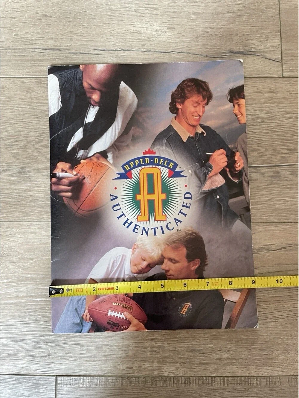 Upper Deck Authenticated UDA Folder Catalog Promo Michael Jordan Joe Montana